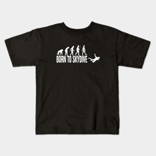 Born to Skydive Freefly Skydiving Kids T-Shirt